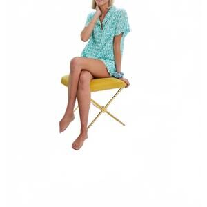 NEW BROOKS AVENUE scalloped pajama set short in blue